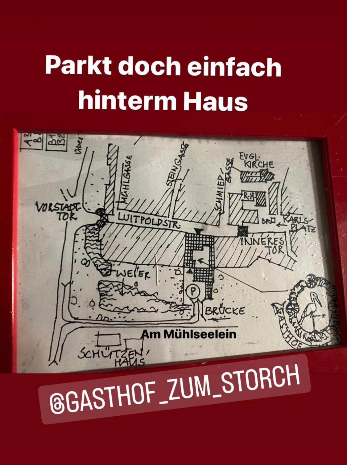 פריכסנשטאדט Gasthof Zum Storch מראה חיצוני תמונה